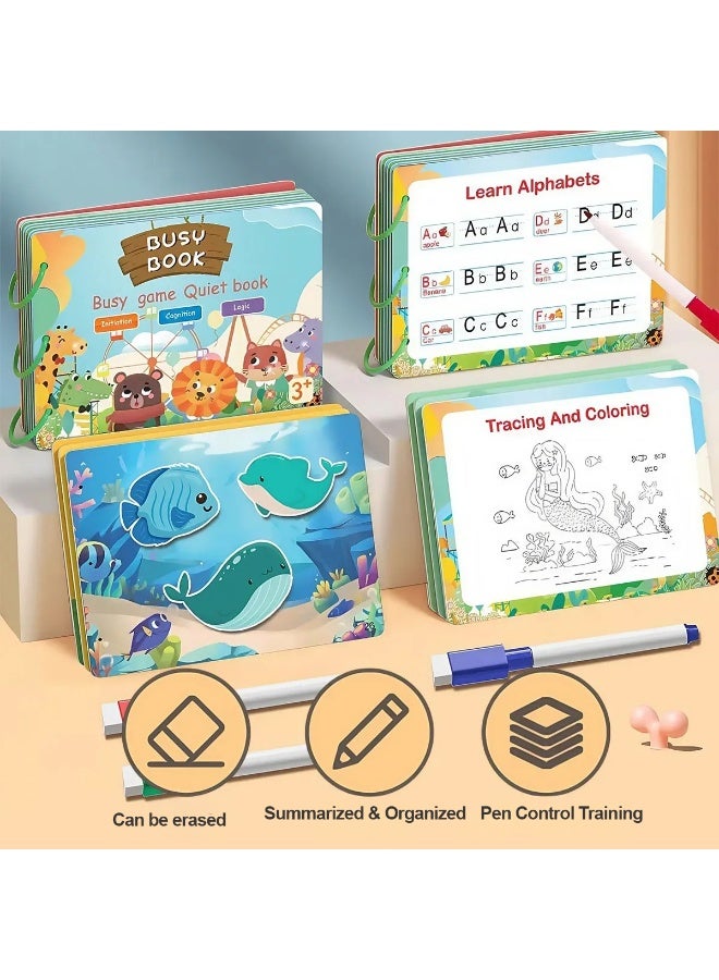 Capstro Quiet Tear-Apart Busy Book for Kids – Hands-On Fine Motor Activities, Focus & Early Learning Practice for Creative, Screen-Free Play – Tear-Apart Activity Book - Image 3